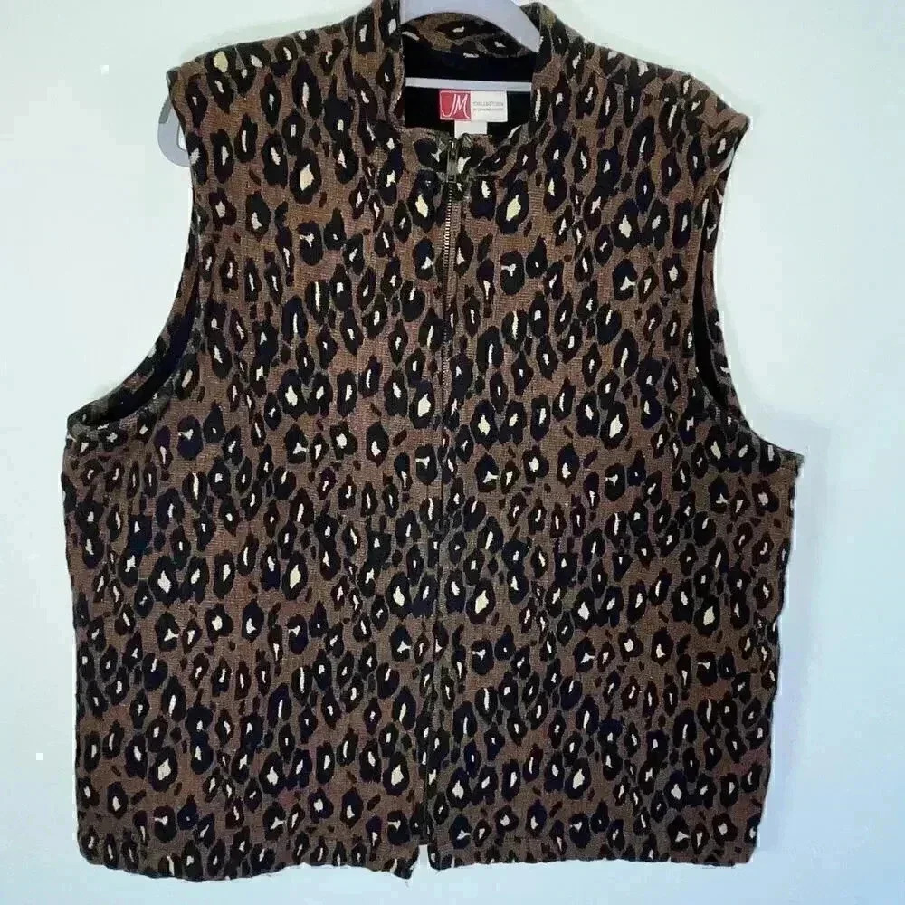 Jennifer Moore Women’s Animal Print 100% Cotton Vest 18
